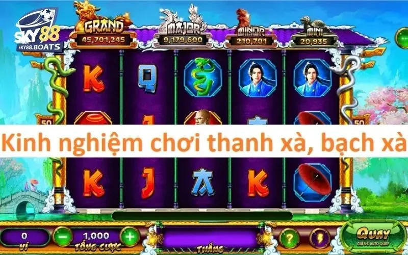 Thanh Xà Bạch Xà Sky88: Review Game Nổ Hũ Kinh Điển 4 Thanh xà – Bạch xà